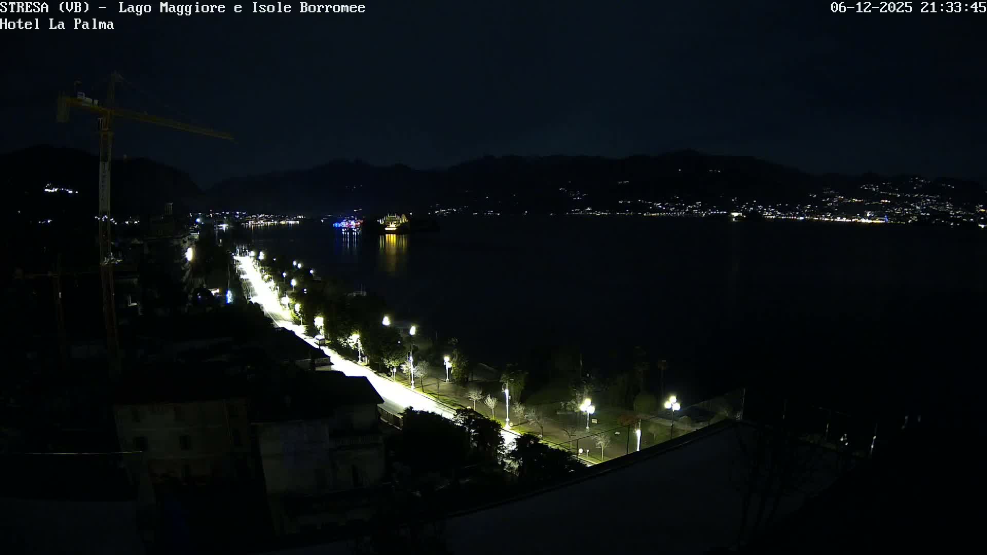 Stresa, Lake Maggiore & Borromean Islands Live Cam - Stresa, Piedmont, Italy