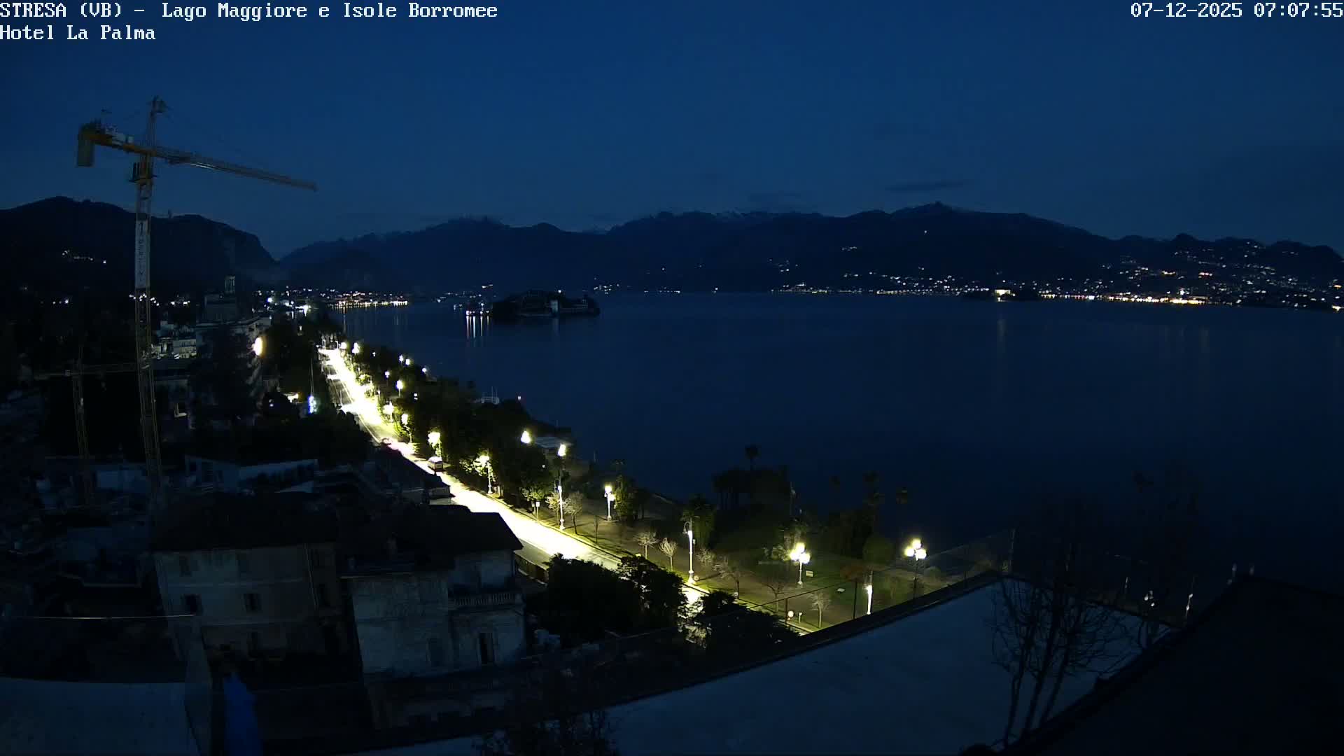 Stresa, Lake Maggiore & Borromean Islands Live Cam - Stresa, Piedmont, Italy