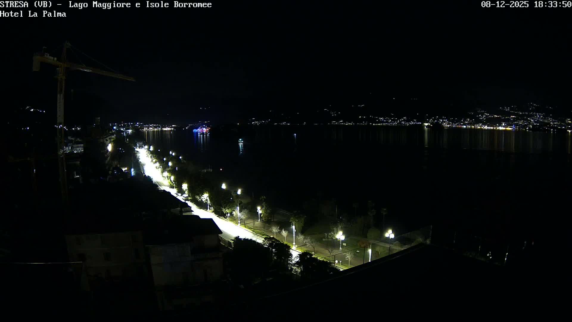 Stresa, Lake Maggiore & Borromean Islands Live Cam - Stresa, Piedmont, Italy