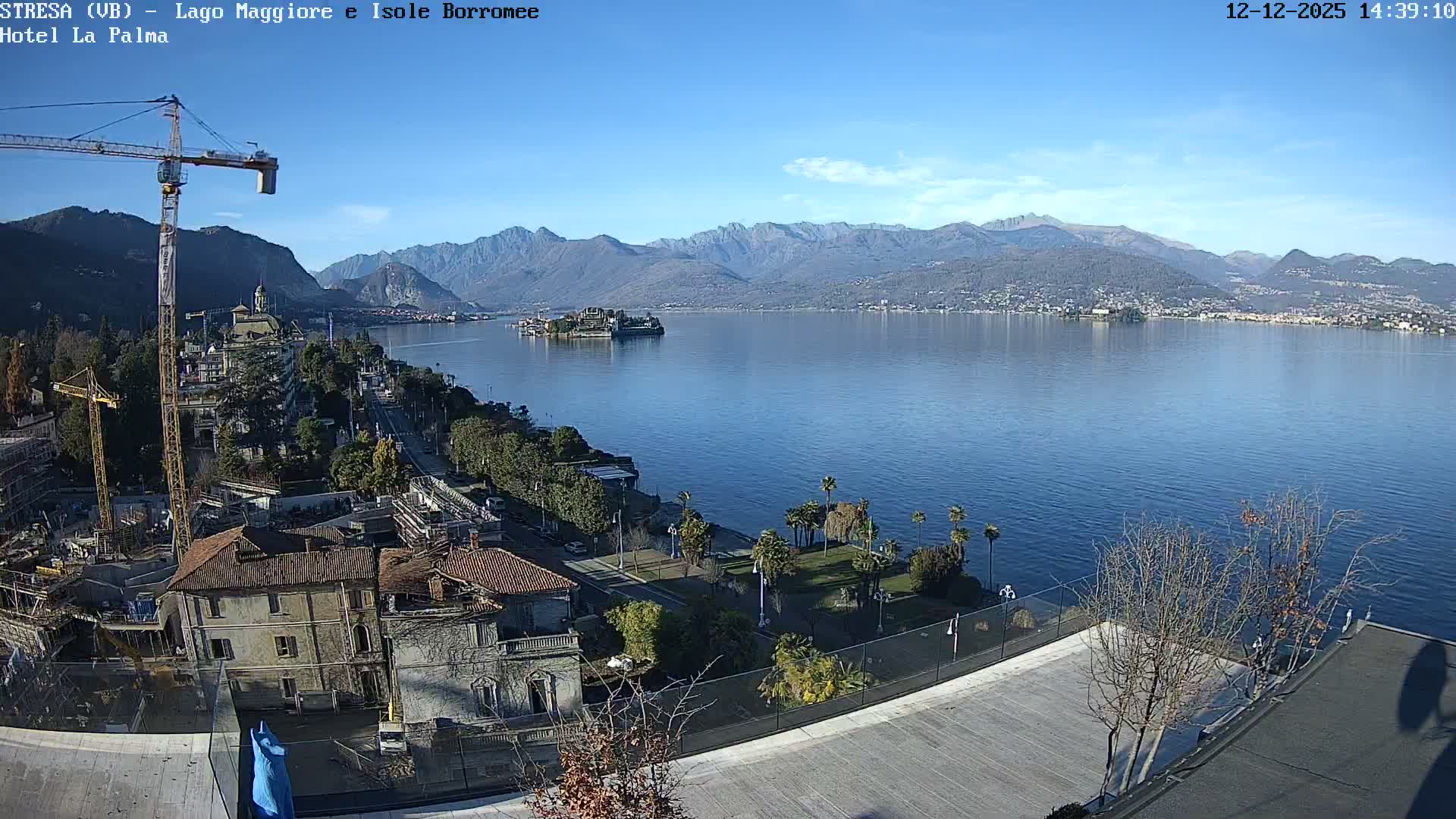 Stresa, Lake Maggiore & Borromean Islands Live Cam - Stresa, Piedmont, Italy