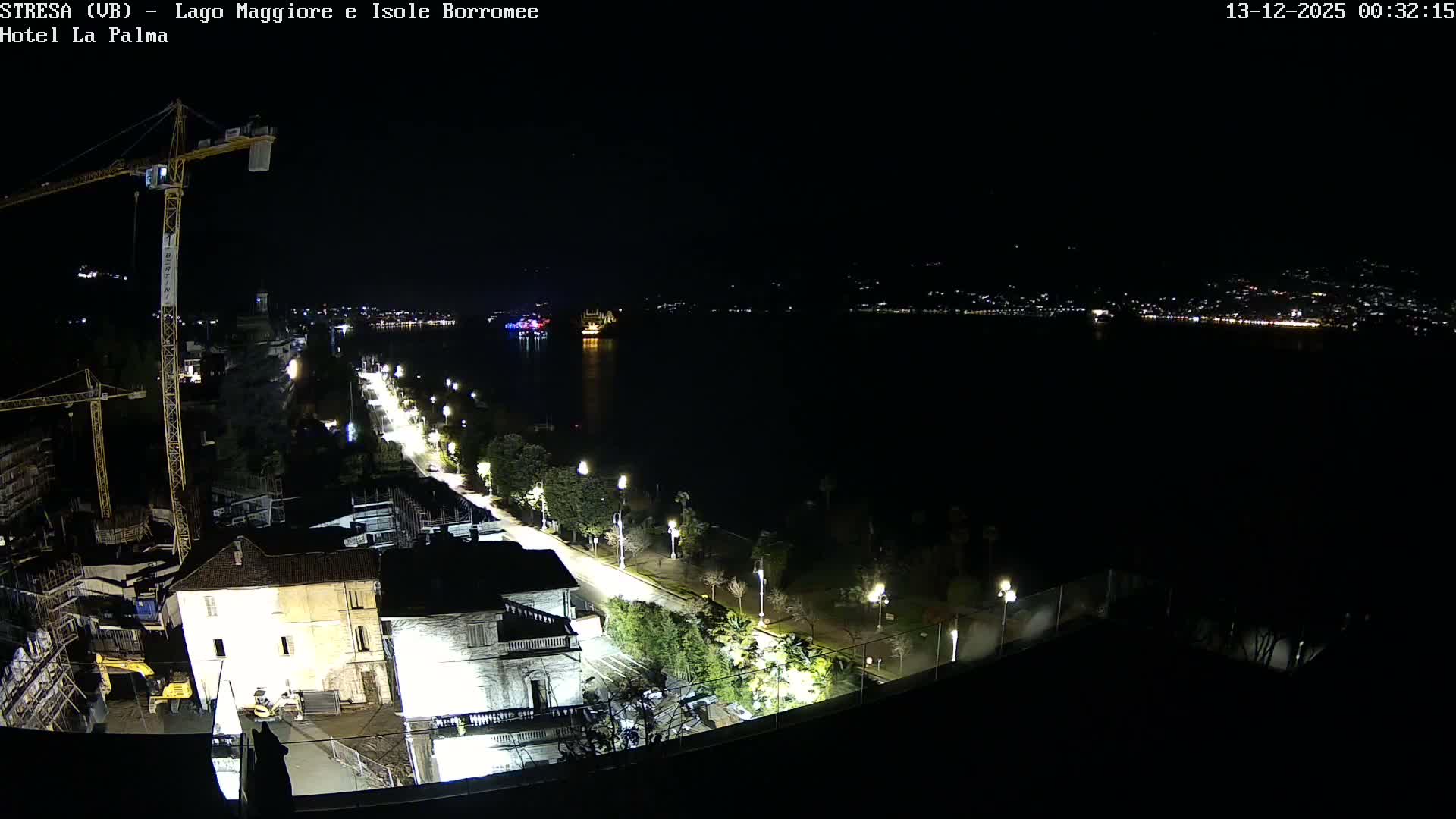 Stresa, Lake Maggiore & Borromean Islands Live Cam - Stresa, Piedmont, Italy
