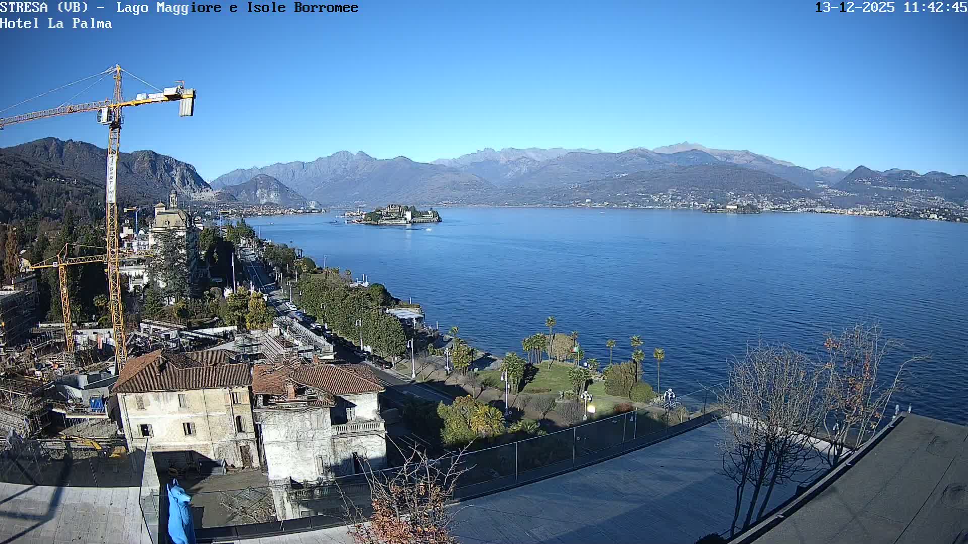 Stresa, Lake Maggiore & Borromean Islands Live Cam - Stresa, Piedmont, Italy