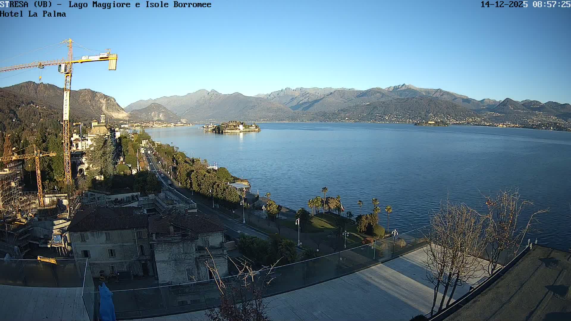 Stresa, Lake Maggiore & Borromean Islands Live Cam - Stresa, Piedmont, Italy