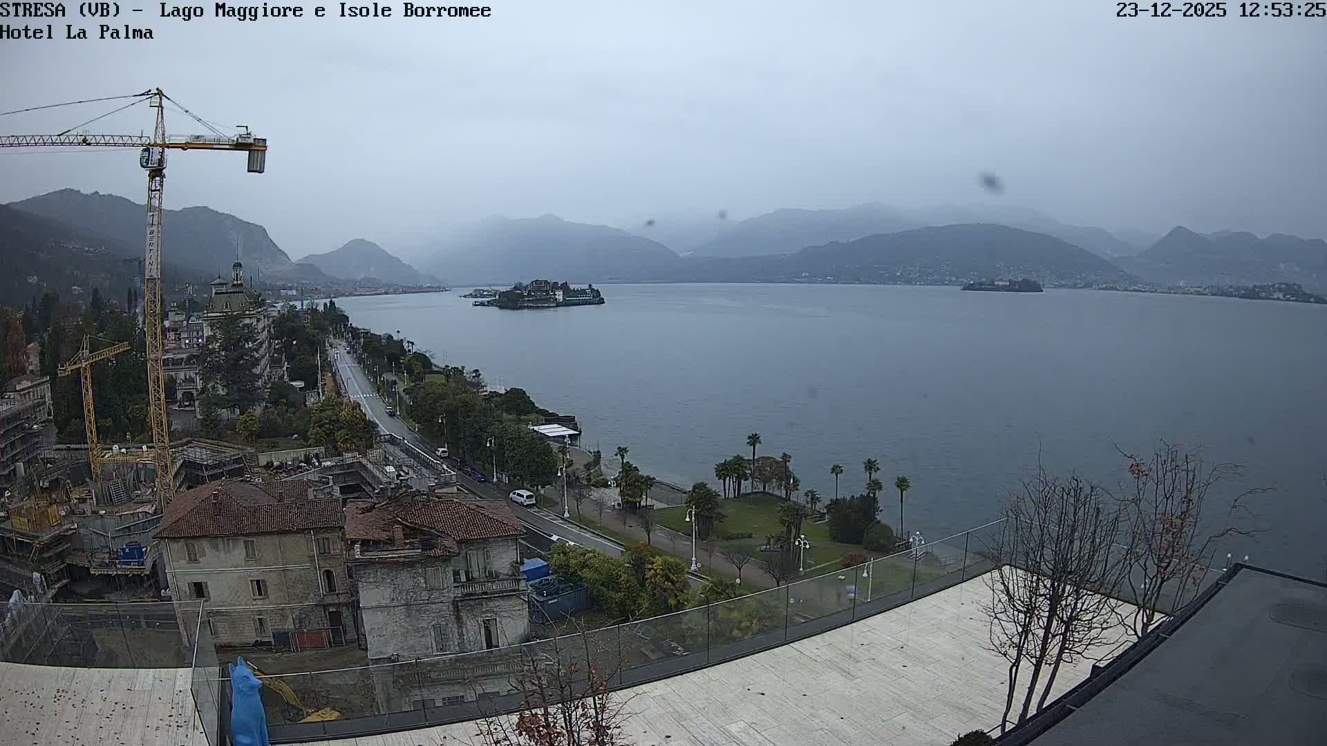 Stresa, Lake Maggiore & Borromean Islands Live Cam - Stresa, Piedmont, Italy