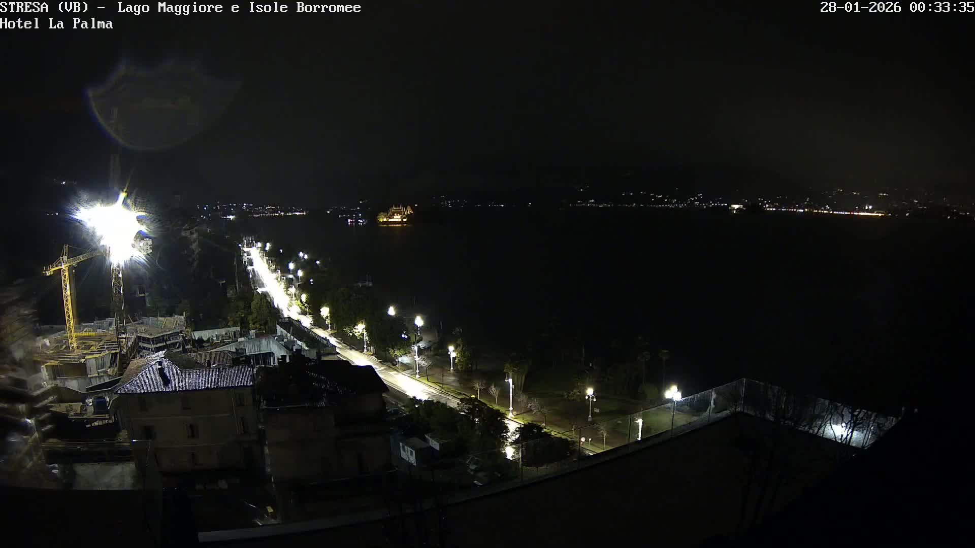 Stresa, Lake Maggiore & Borromean Islands Live Cam - Stresa, Piedmont, Italy