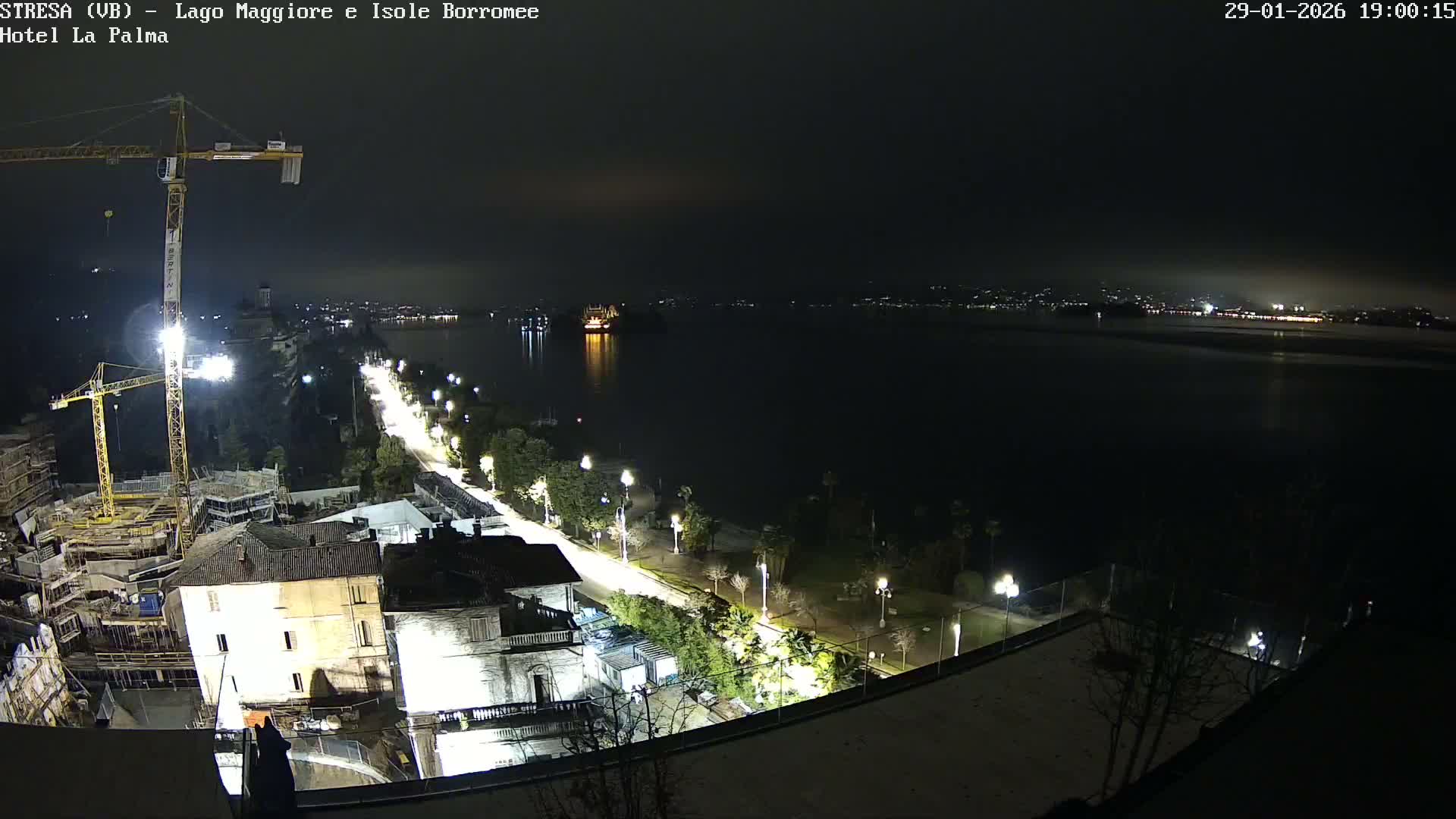 Stresa, Lake Maggiore & Borromean Islands Live Cam - Stresa, Piedmont, Italy