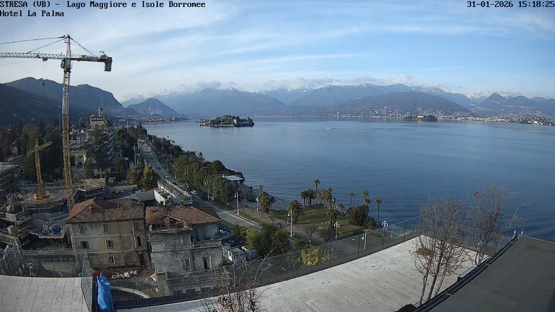Stresa, Lake Maggiore & Borromean Islands Live Cam - Stresa, Piedmont, Italy