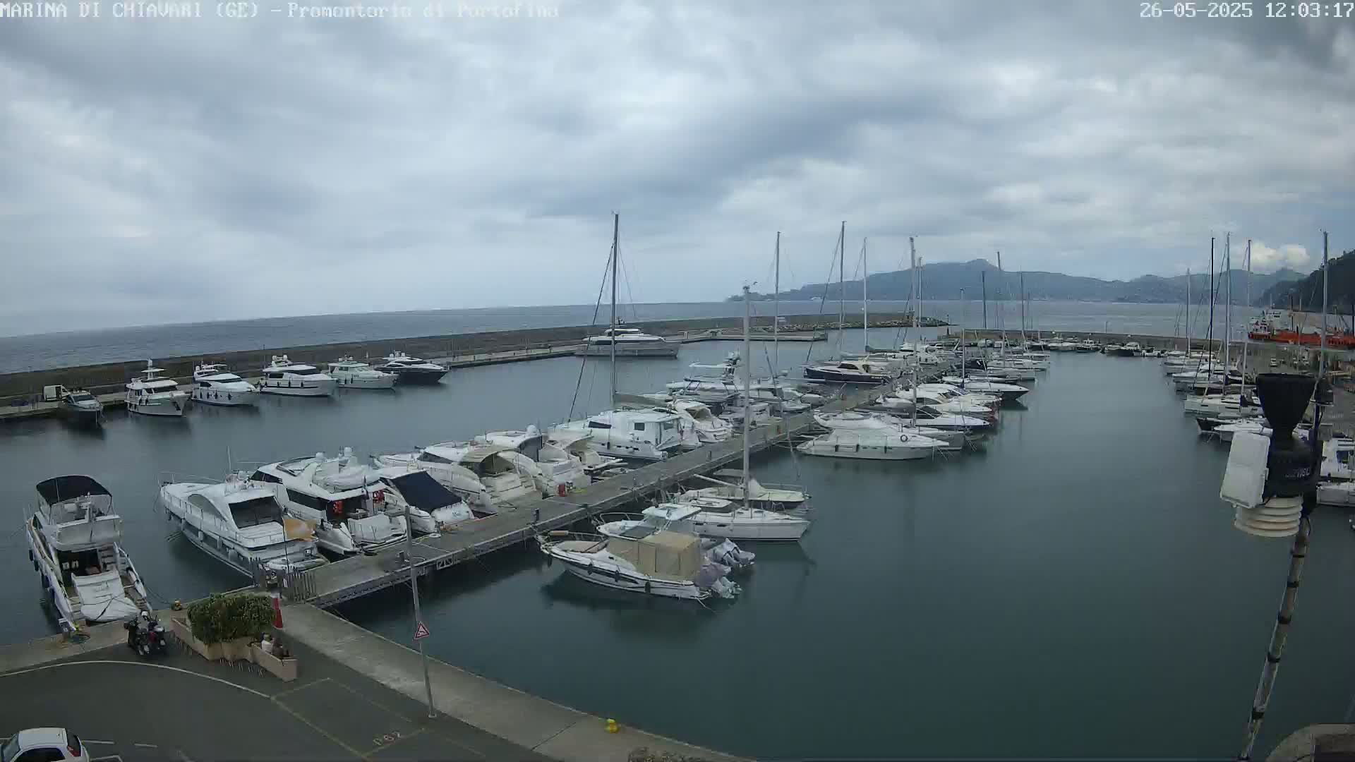 A marina filled with numerous yachts and sailboats under a cloudy sky.