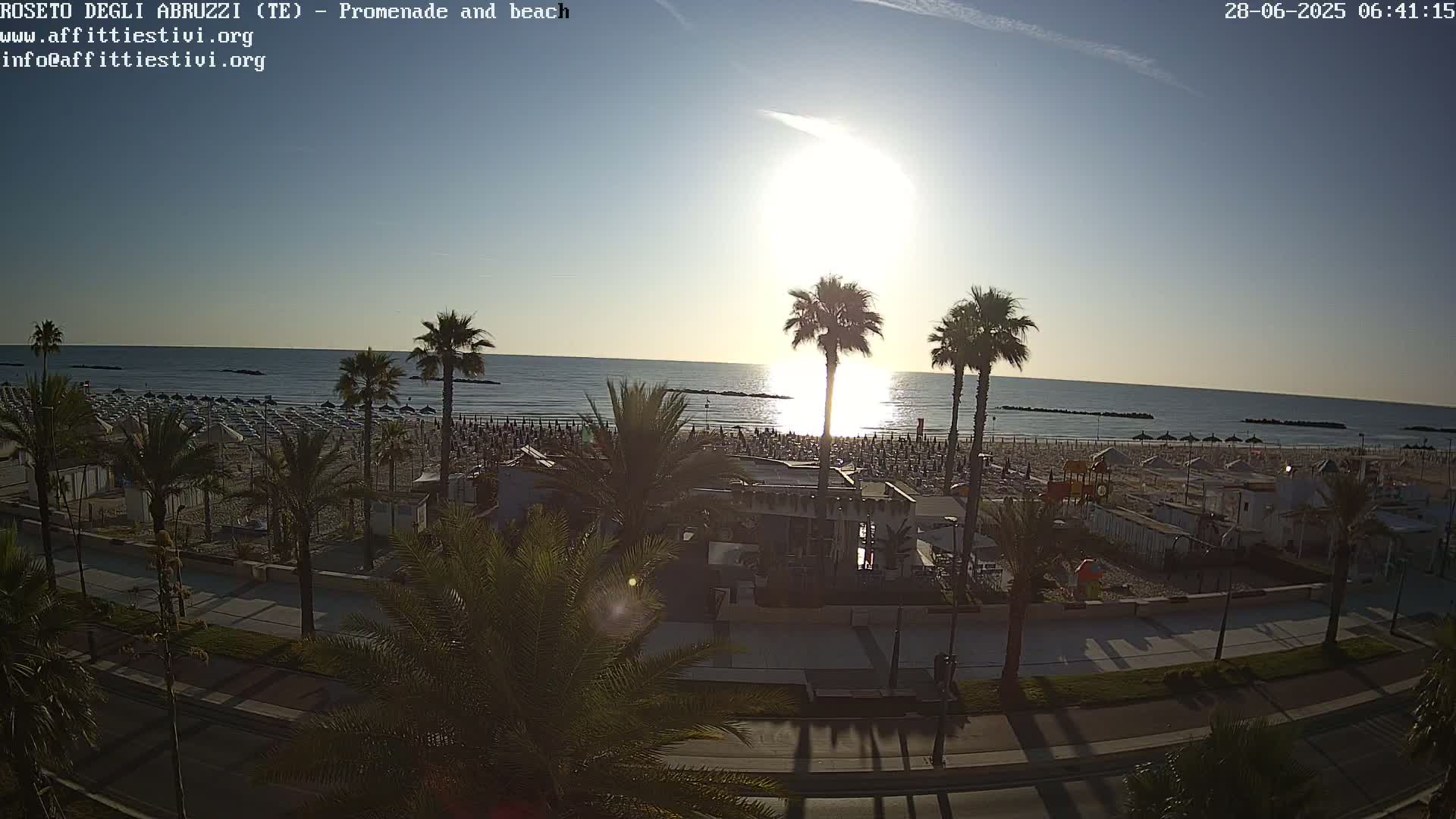 Roseto degli Abruzzi Beach Live Cam - Abruzzo, Italy