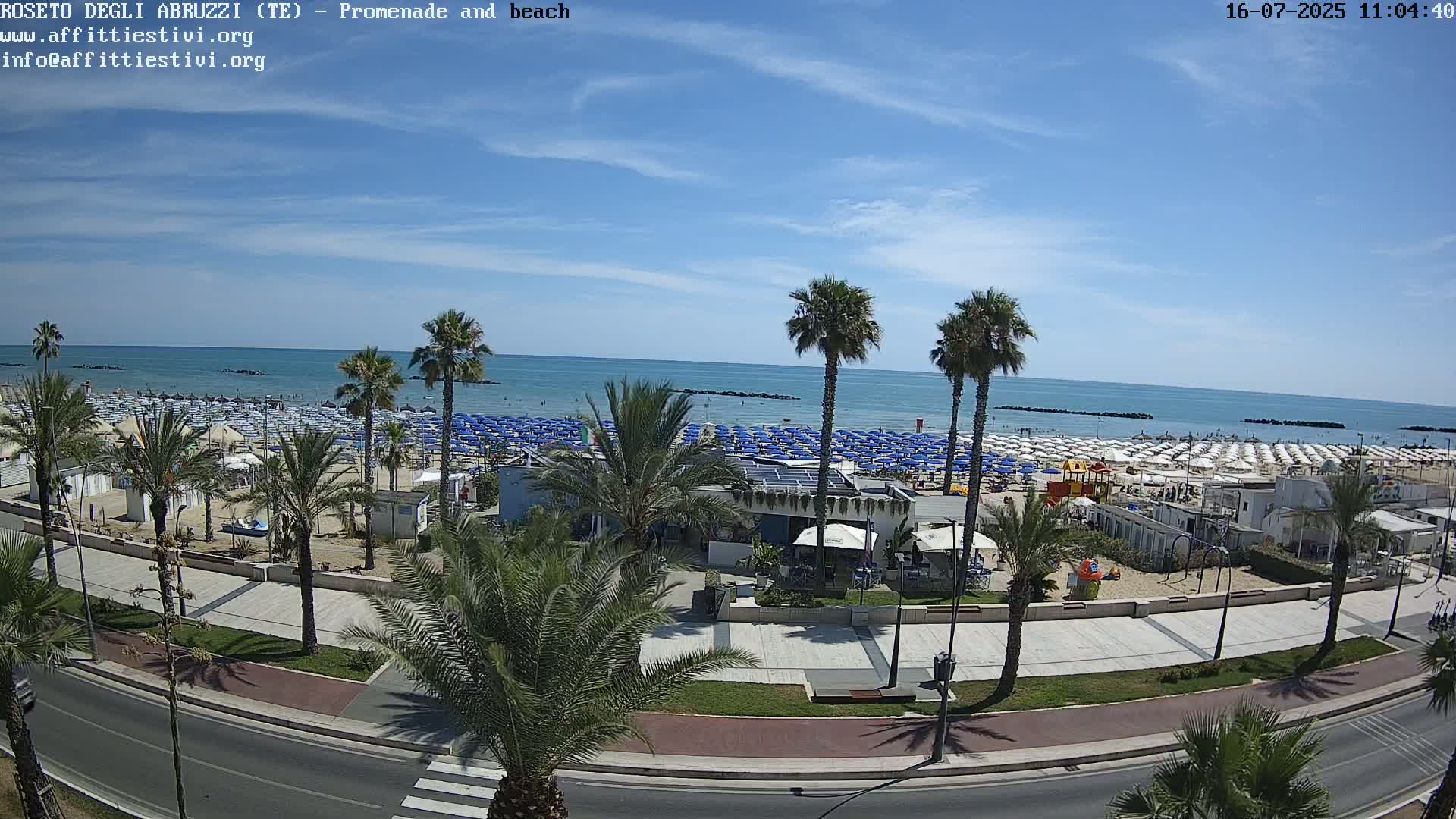 Roseto degli Abruzzi Beach Live Cam - Abruzzo, Italy