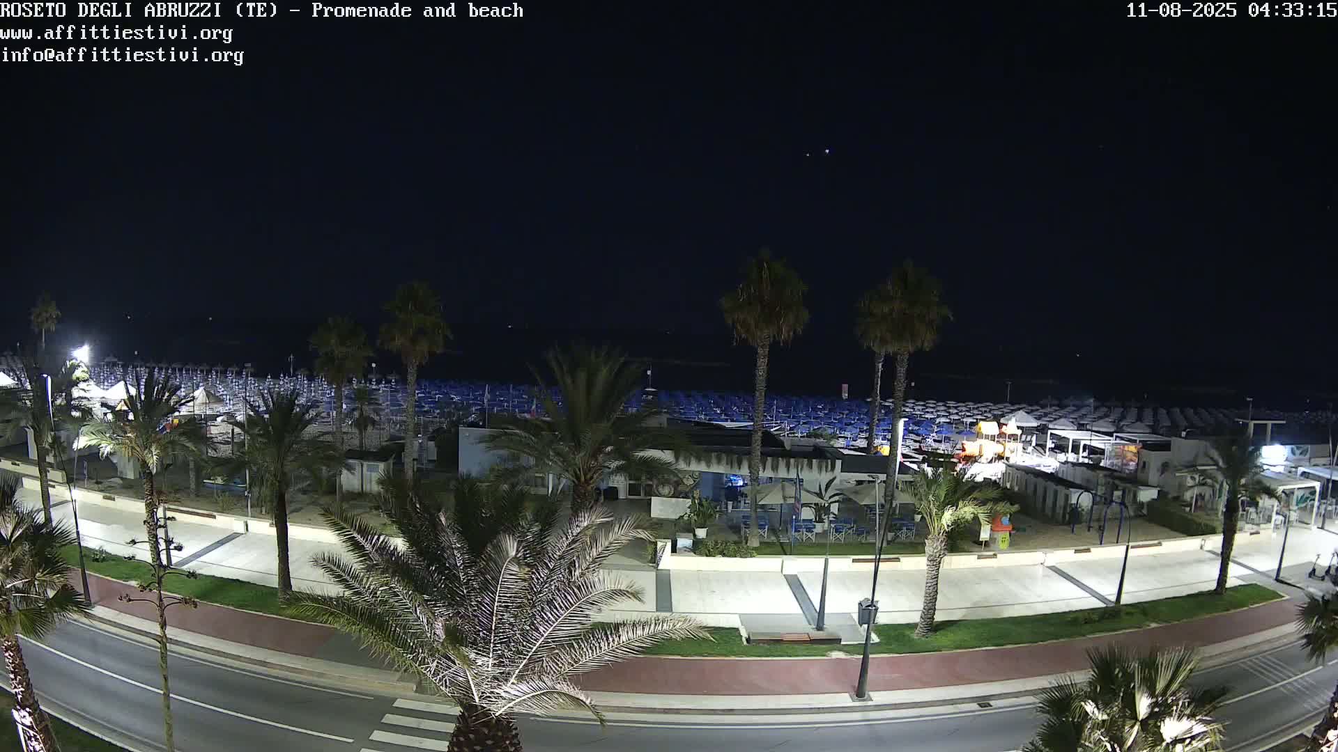 Roseto degli Abruzzi Beach Live Cam - Abruzzo, Italy