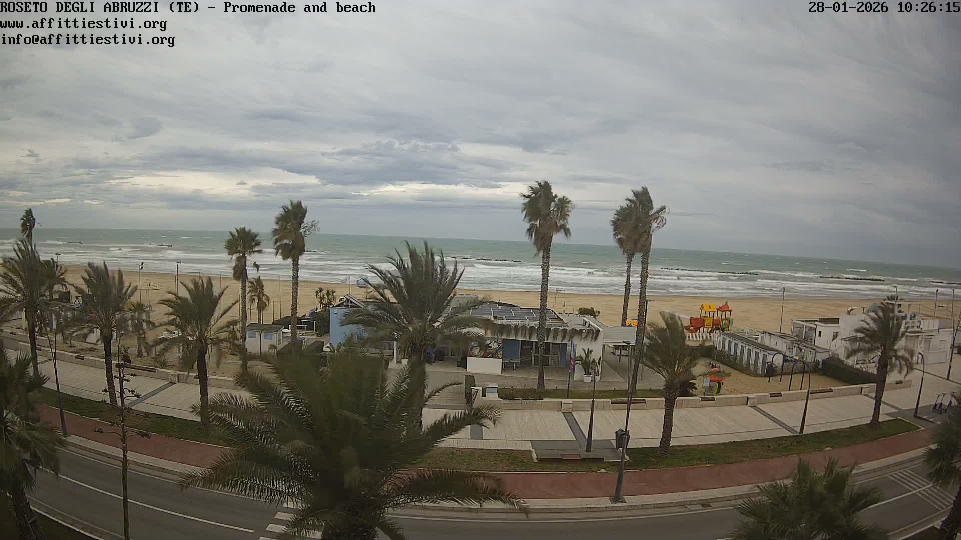 Roseto degli Abruzzi Beach Live Cam - Abruzzo, Italy
