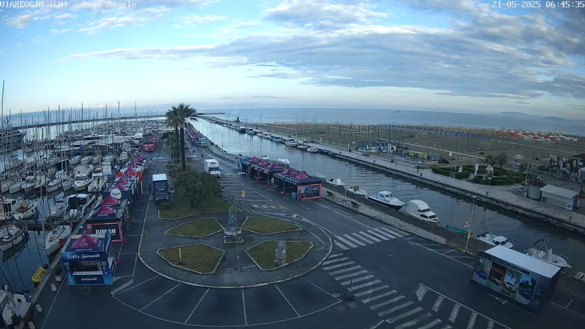 Viareggio, Naval League Coast Live Cam - Tuscany, Italy