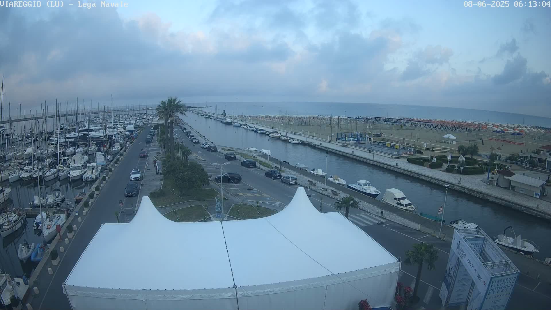 Viareggio, Naval League Coast Live Cam - Tuscany, Italy