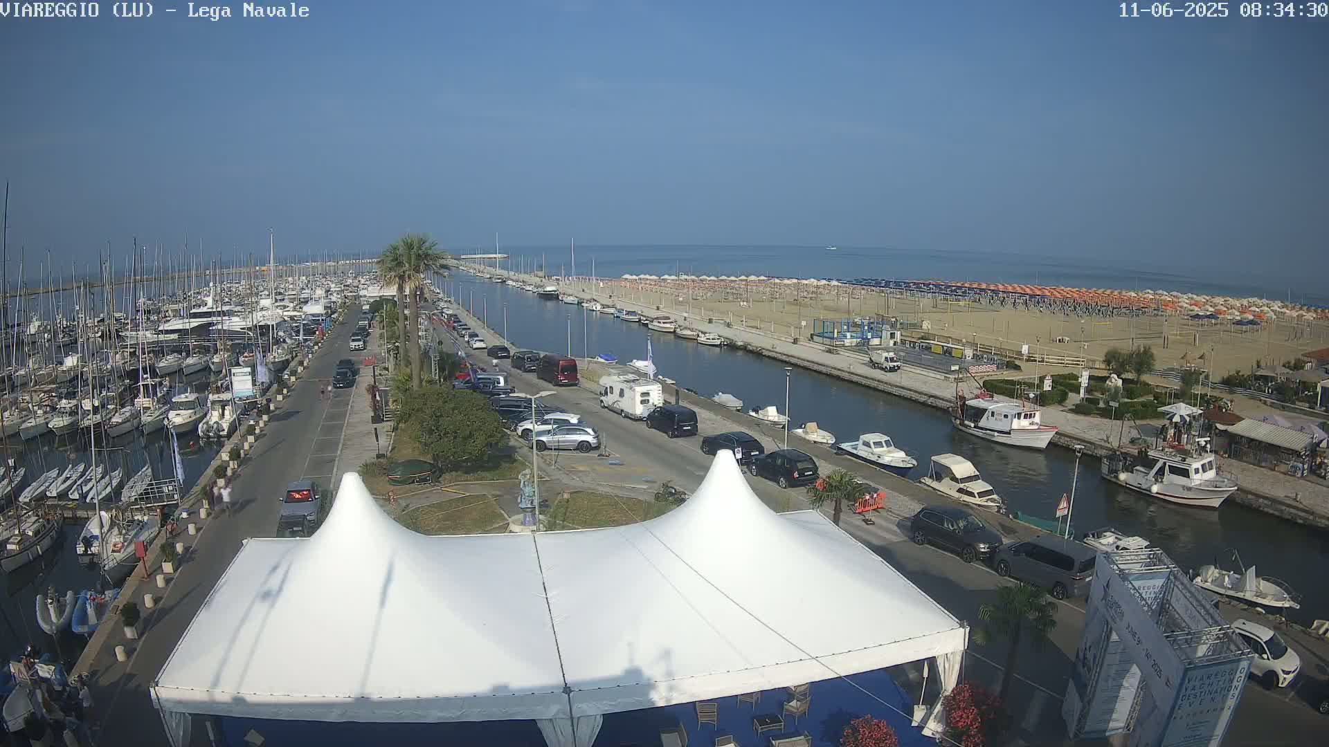 Viareggio, Naval League Coast Live Cam - Tuscany, Italy