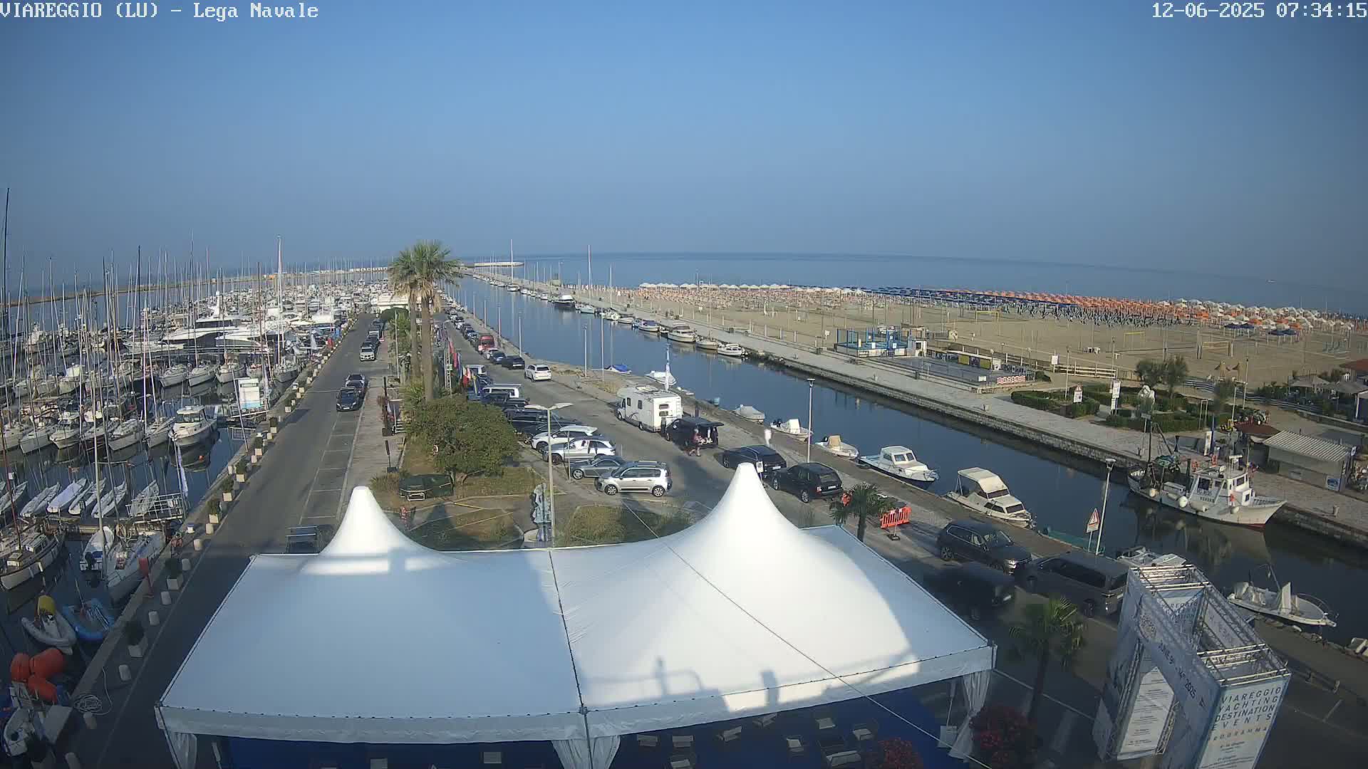 Viareggio, Naval League Coast Live Cam - Tuscany, Italy
