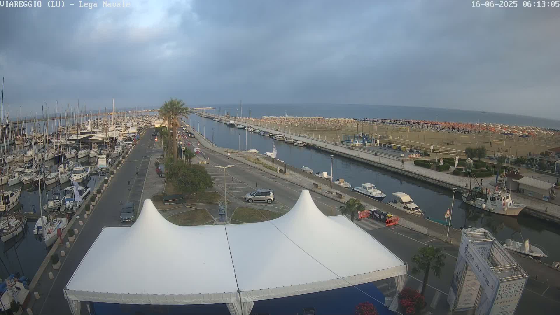Viareggio, Naval League Coast Live Cam - Tuscany, Italy