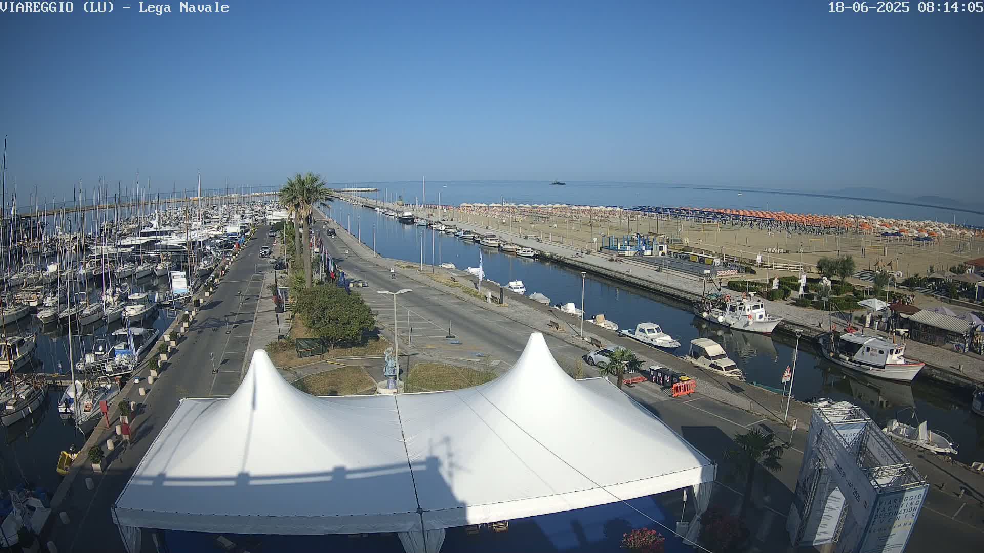 Viareggio, Naval League Coast Live Cam - Tuscany, Italy