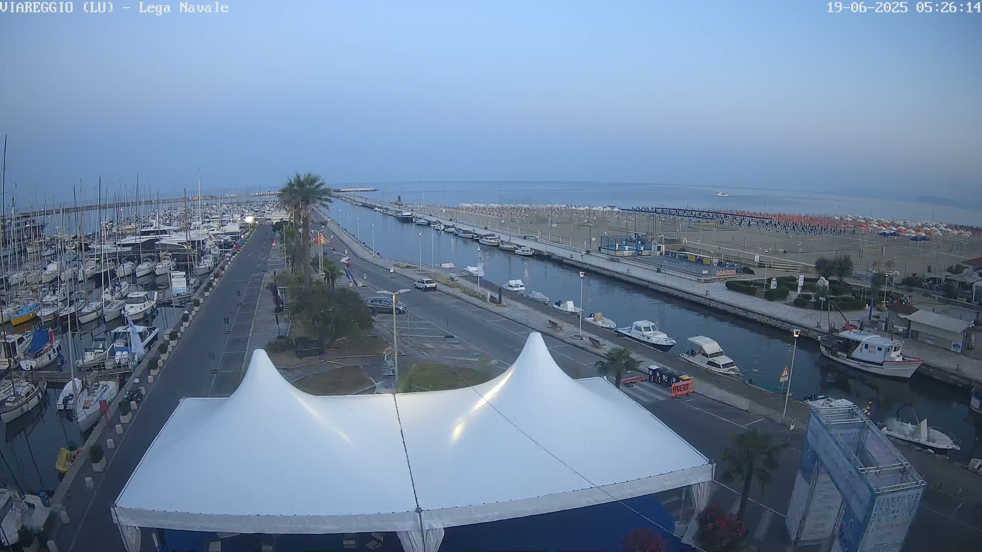 Viareggio, Naval League Coast Live Cam - Tuscany, Italy