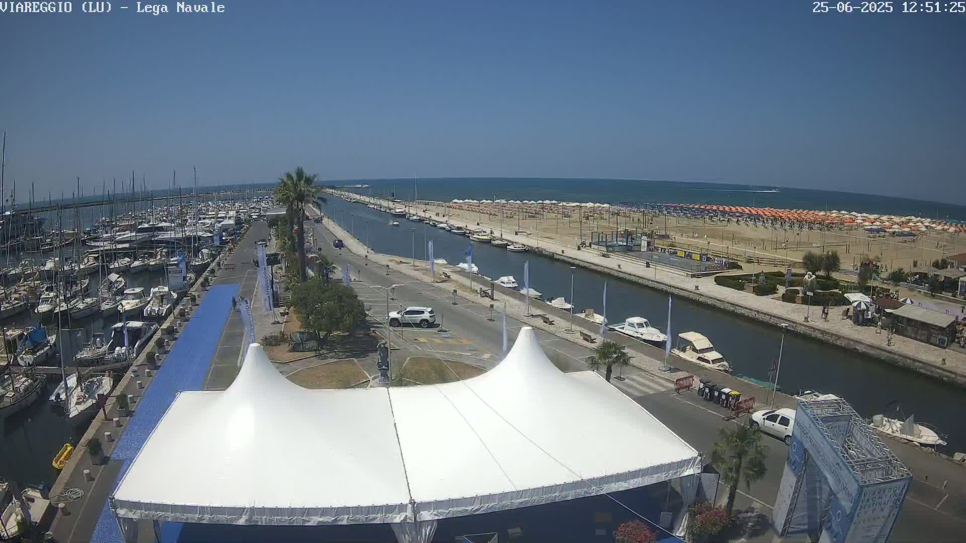 Viareggio, Naval League Coast Live Cam - Tuscany, Italy