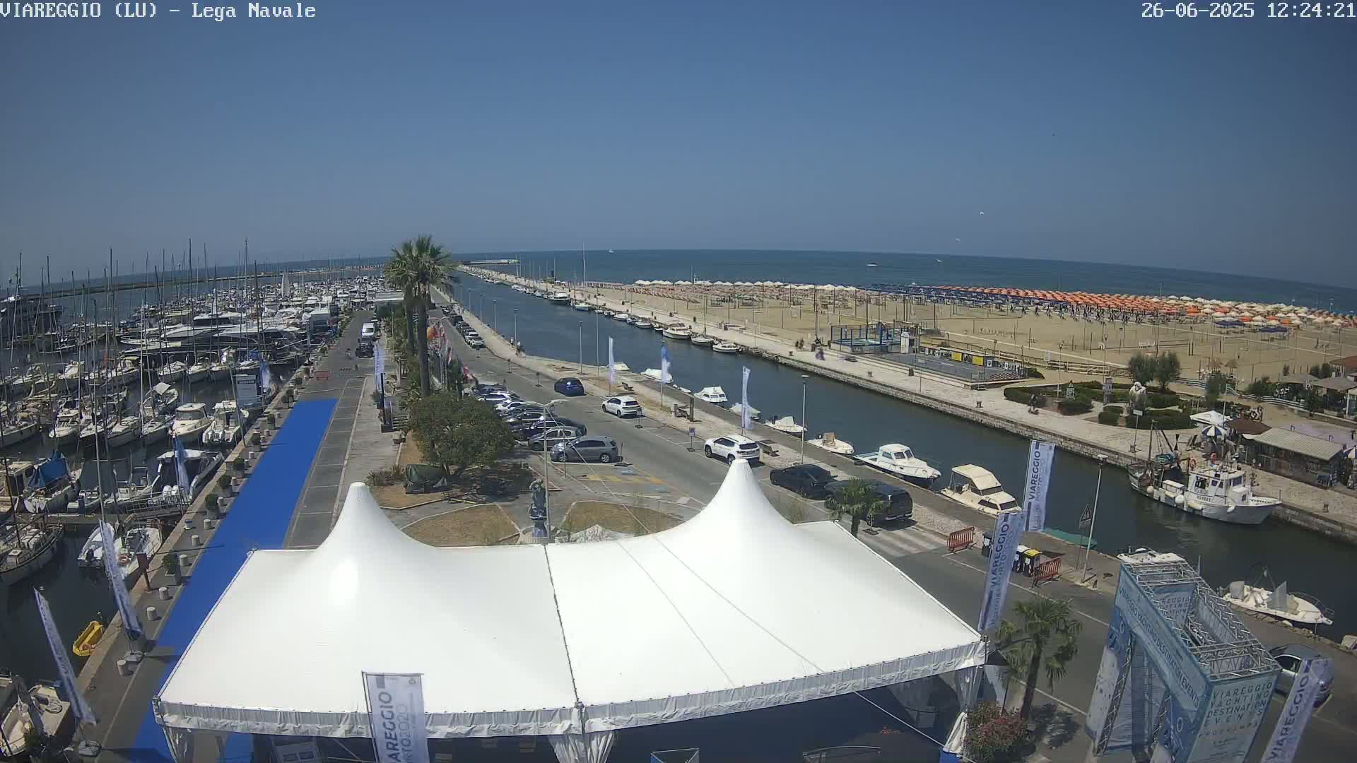 Viareggio, Naval League Coast Live Cam - Tuscany, Italy