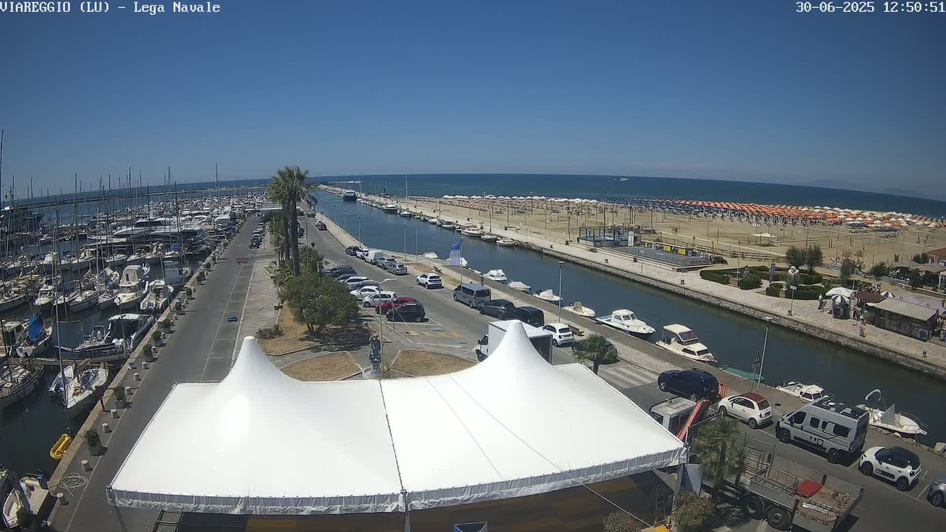 Viareggio, Naval League Coast Live Cam - Tuscany, Italy
