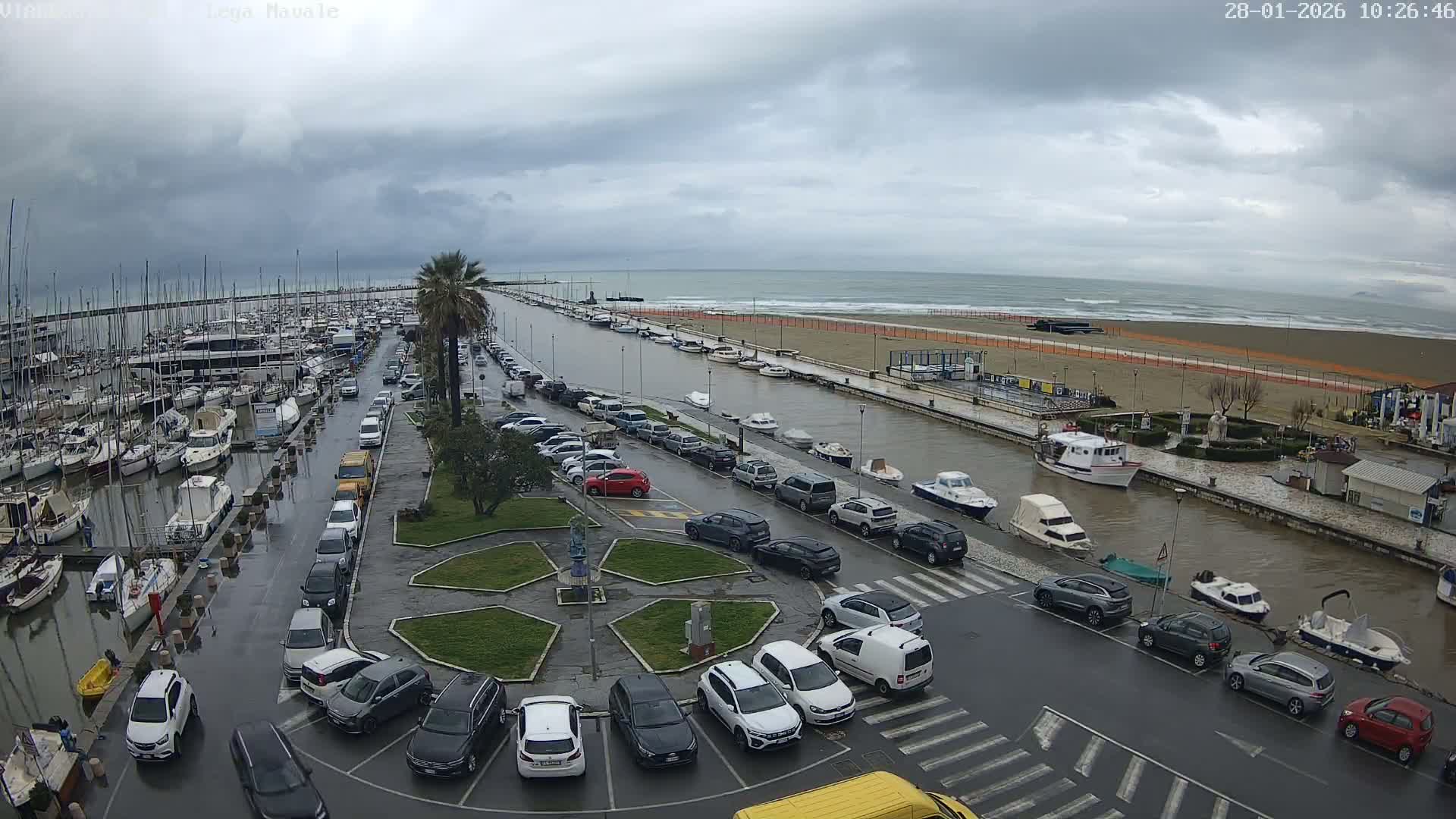 Viareggio, Naval League Coast Live Cam - Tuscany, Italy