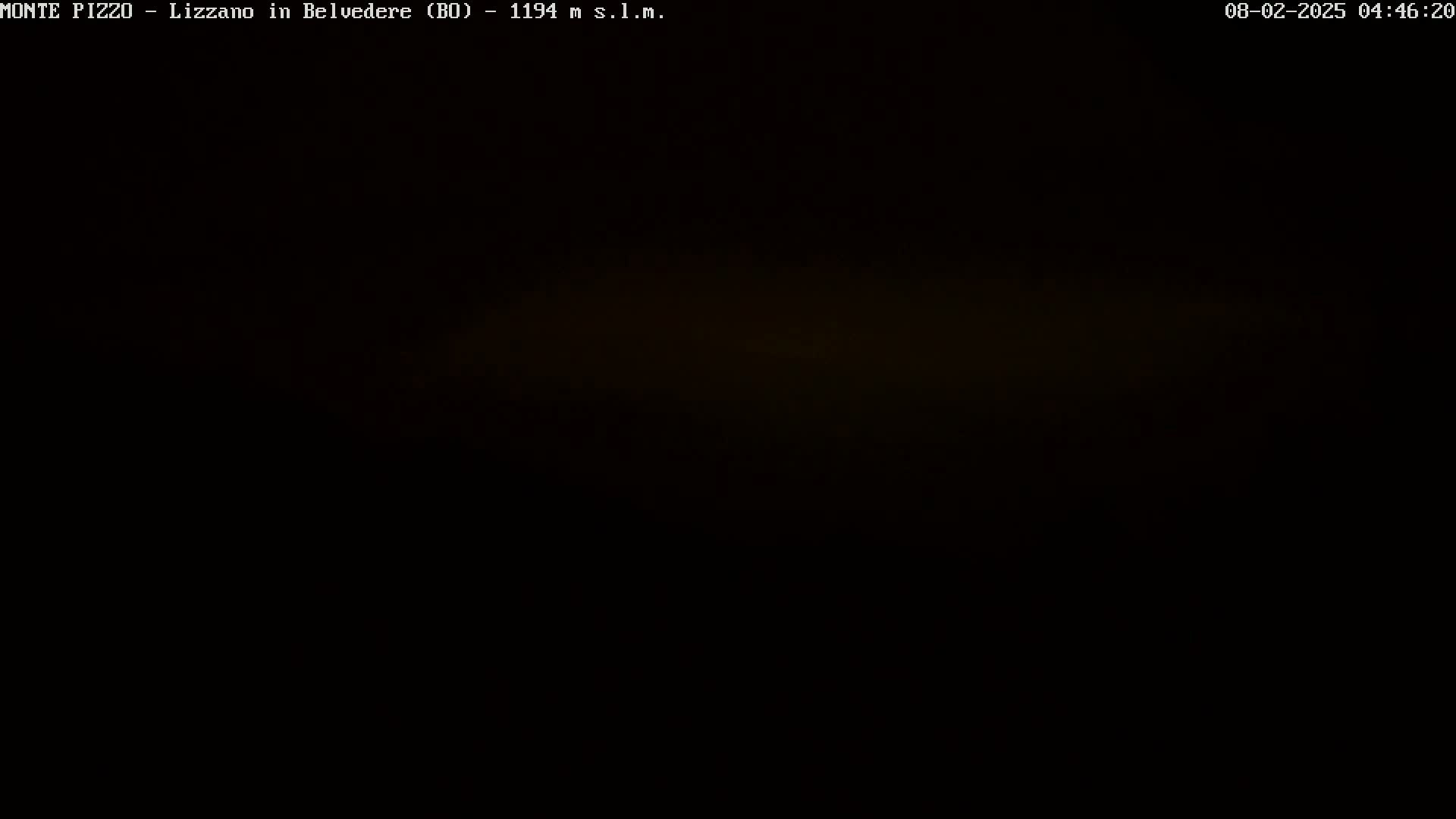 The image shows a completely dark scene.