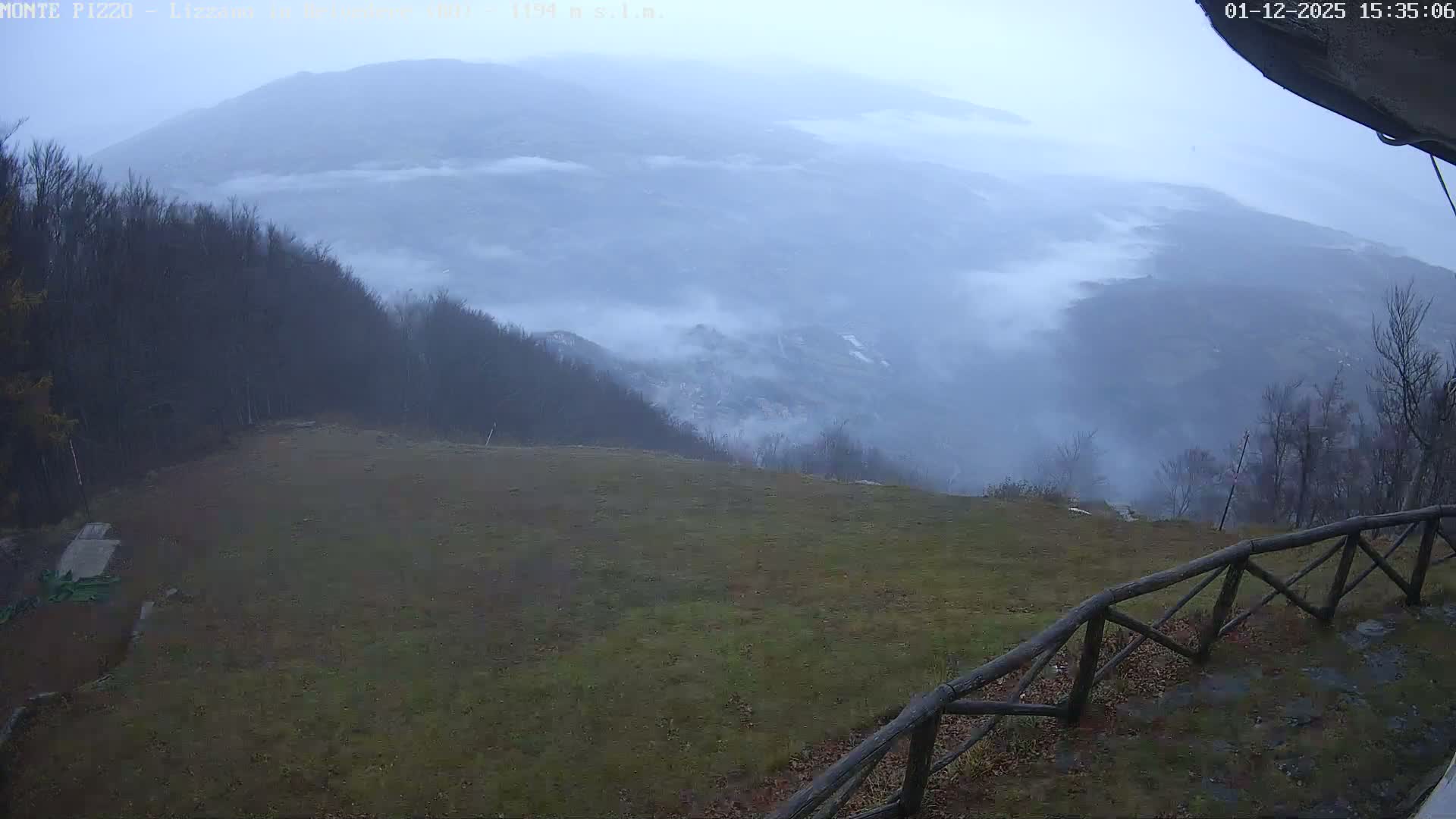 Parco Corno alle Scale, Mount Pizzo Paragliding Runway  Live Cam - Lizzano in Belvedere, Emilia-Romagna, Italy