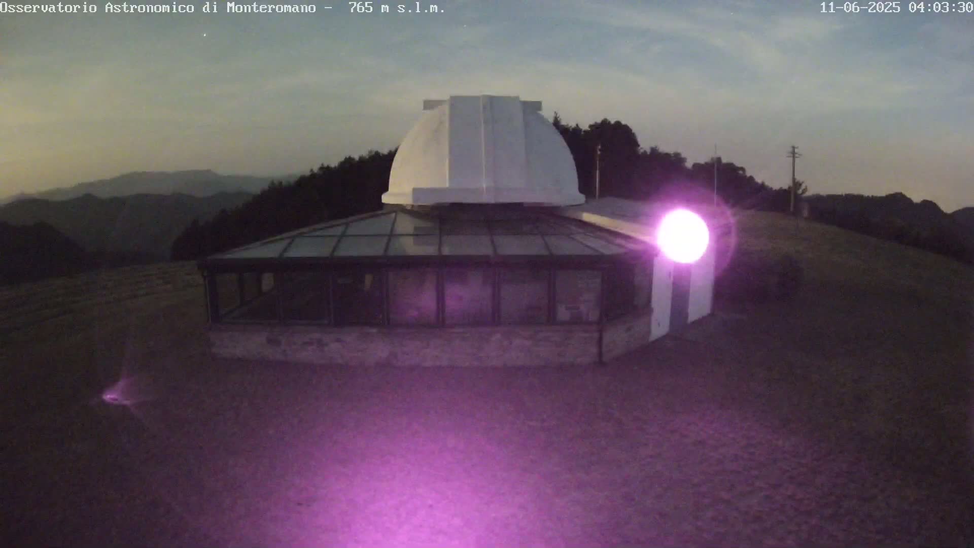 Brisighella, Mount Romano Astronomical Observatory Live Cam - Ravenna, Italy