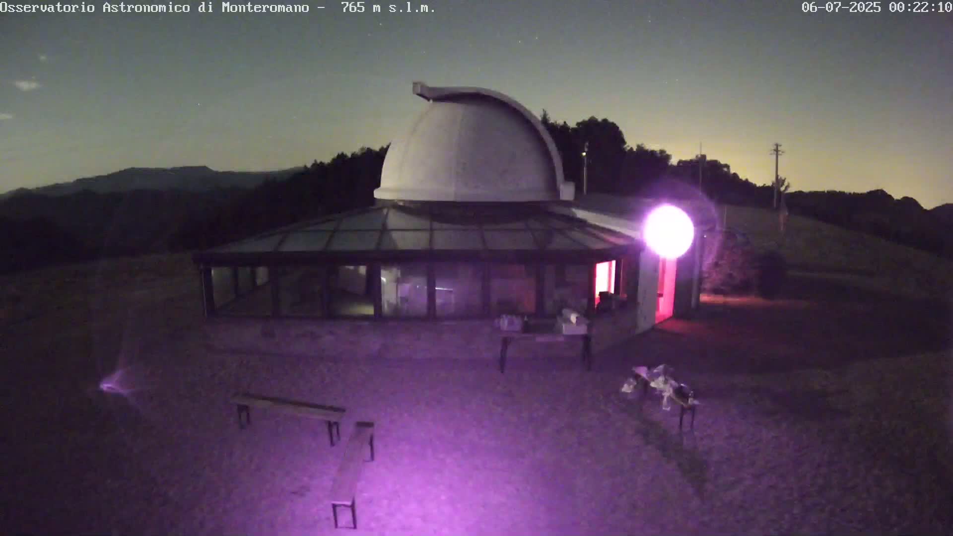 Brisighella, Mount Romano Astronomical Observatory Live Cam - Ravenna, Italy