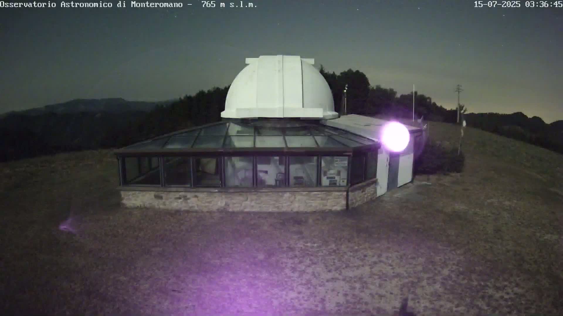Brisighella, Mount Romano Astronomical Observatory Live Cam - Ravenna, Italy