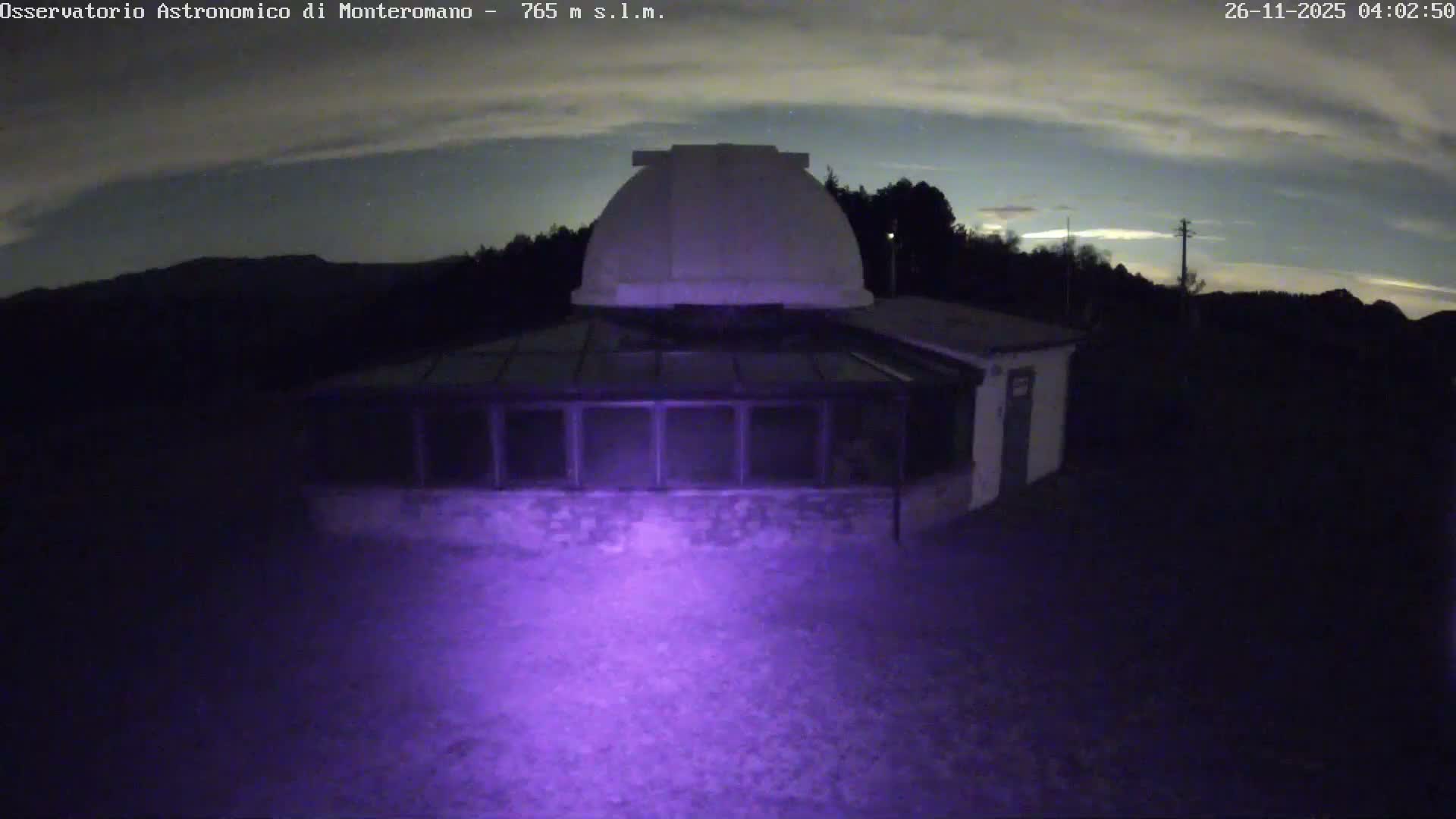 Brisighella, Mount Romano Astronomical Observatory Live Cam - Ravenna, Italy