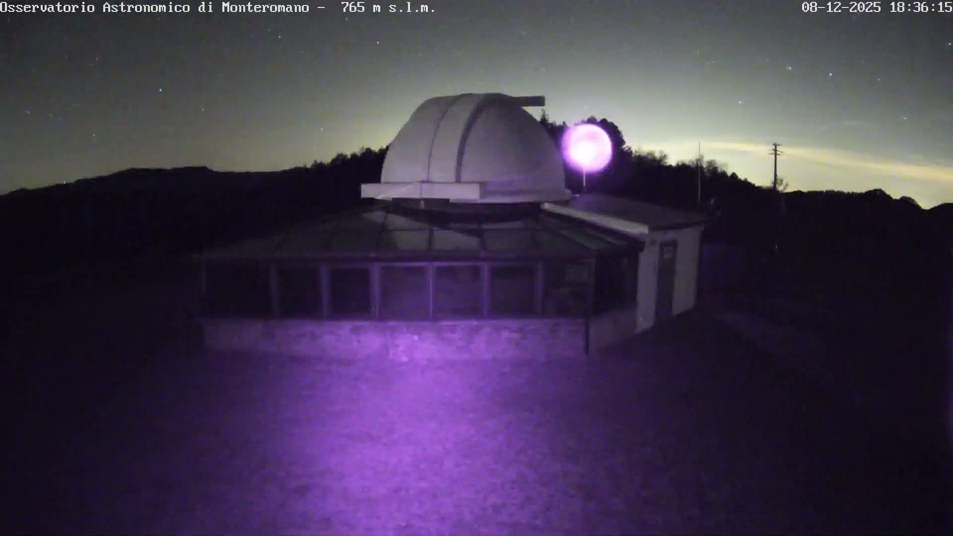 Brisighella, Mount Romano Astronomical Observatory Live Cam - Ravenna, Italy