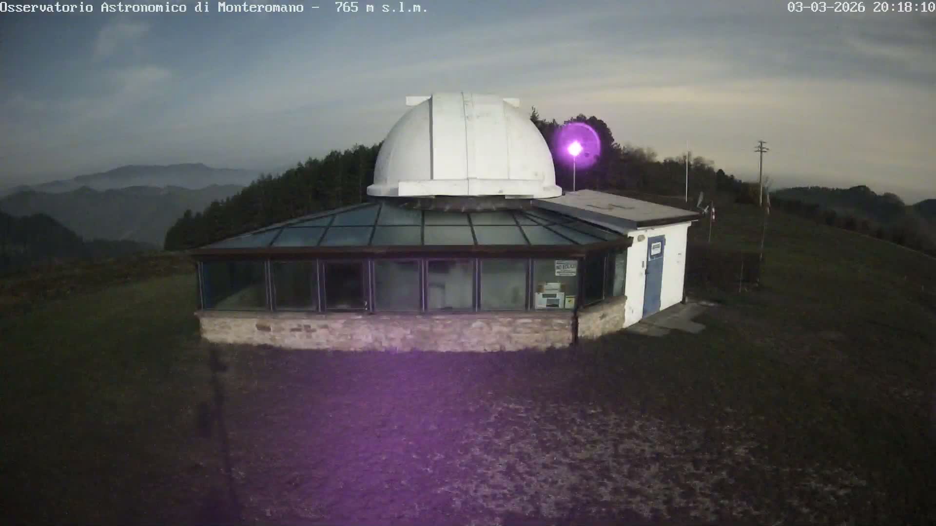 Brisighella, Mount Romano Astronomical Observatory Live Cam - Ravenna, Italy