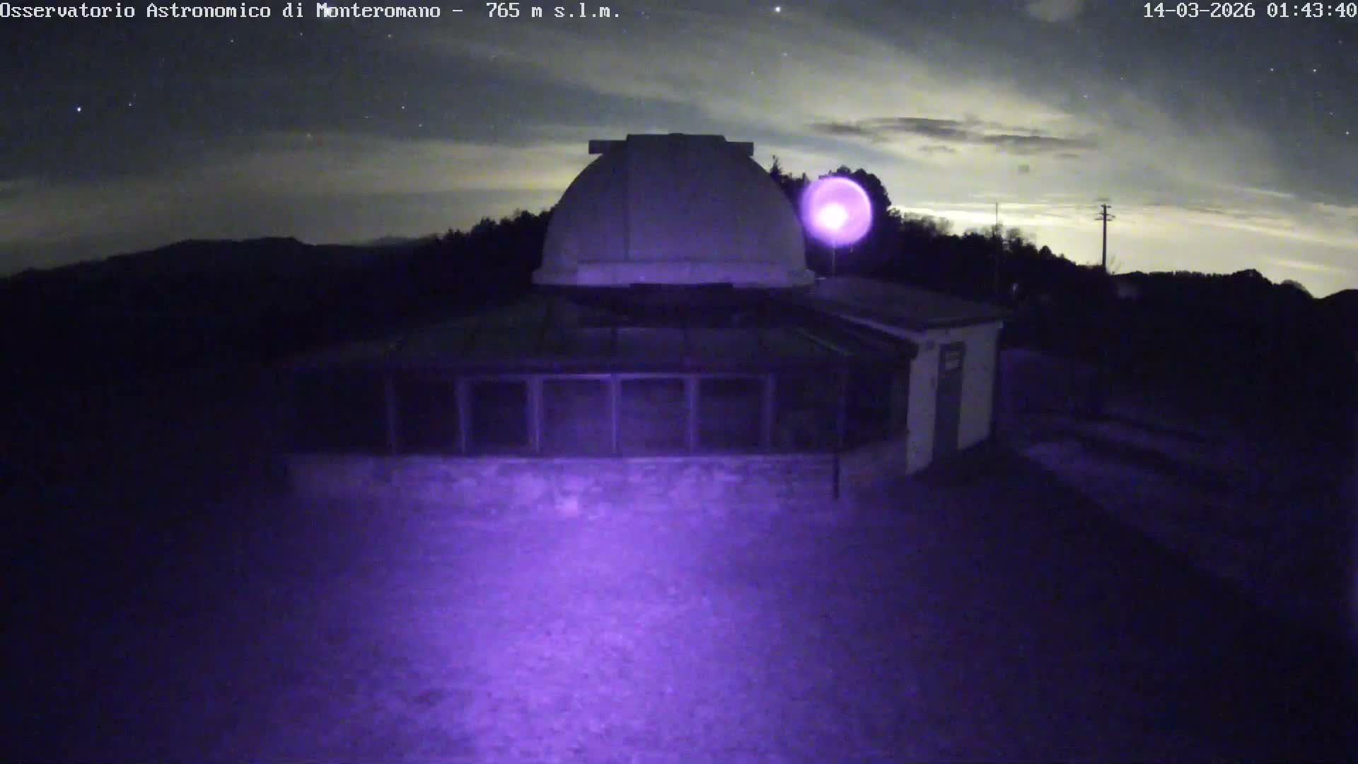 Brisighella, Mount Romano Astronomical Observatory Live Cam - Ravenna, Italy