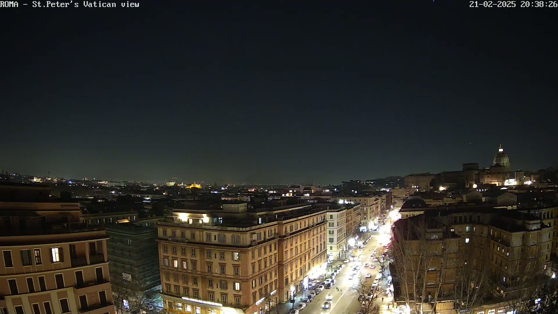 Rome Skyline, Dome of St. Peter's - Vatican View Live Cam - Lazio, Italy