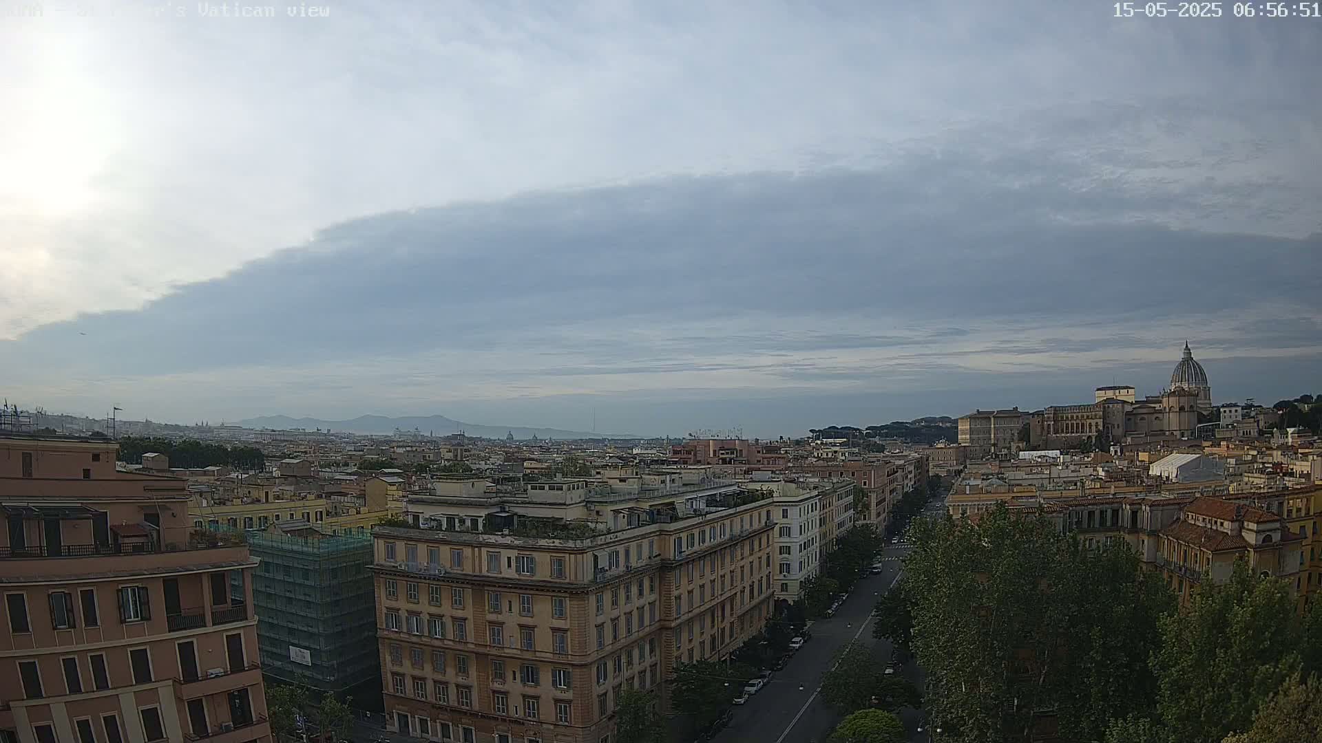 Rome Skyline, Dome of St. Peter's - Vatican View Live Cam - Lazio, Italy