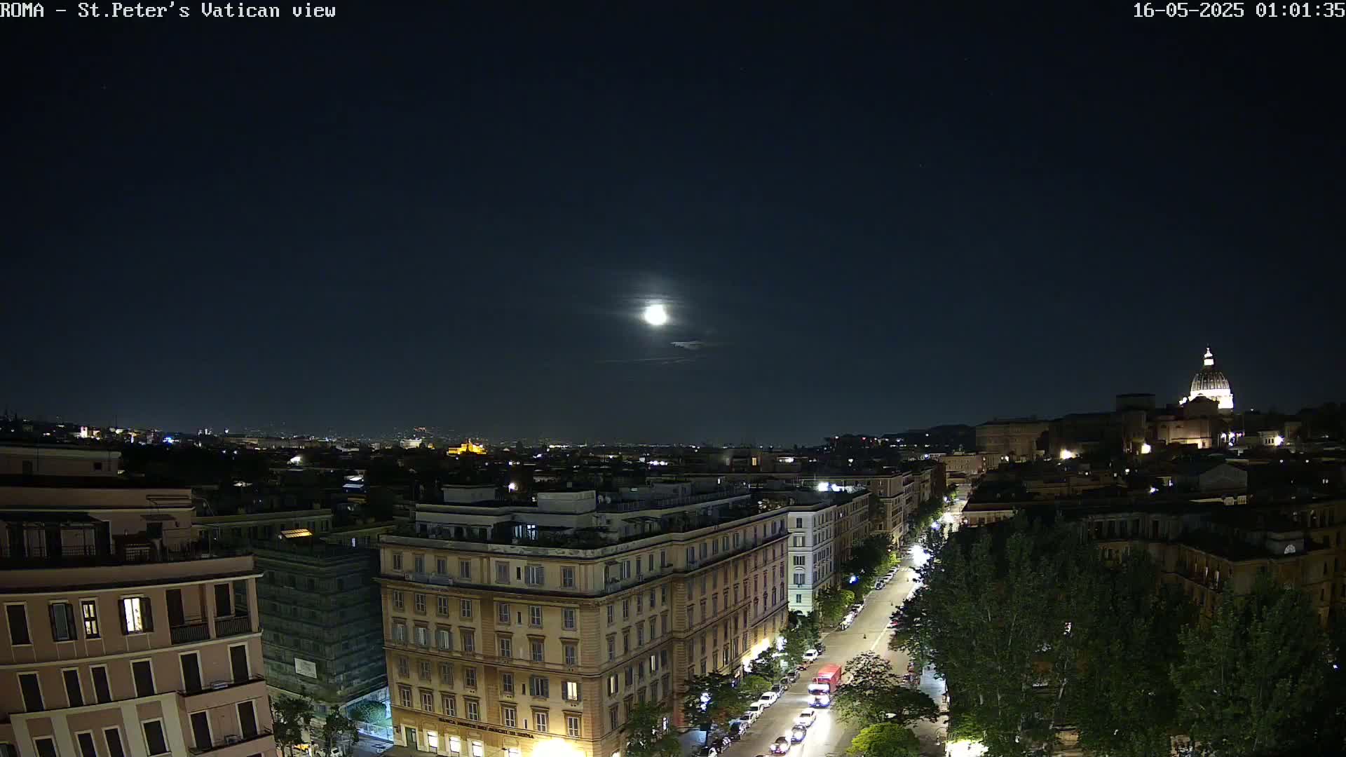 Rome Skyline, Dome of St. Peter's - Vatican View Live Cam - Lazio, Italy