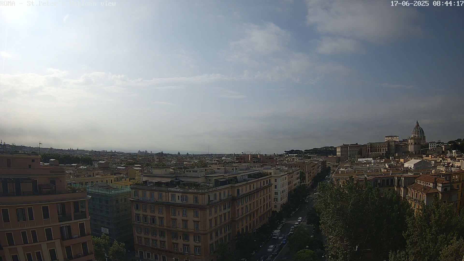 Rome Skyline, Dome of St. Peter's - Vatican View Live Cam - Lazio, Italy