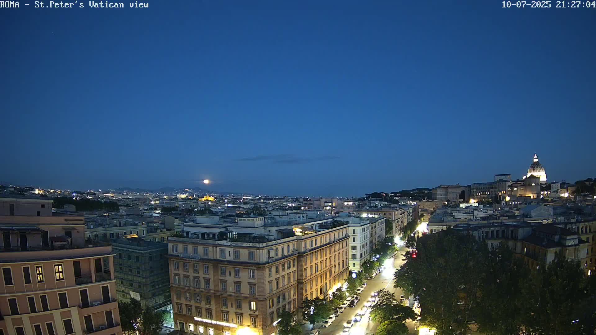Rome Skyline, Dome of St. Peter's - Vatican View Live Cam - Lazio, Italy
