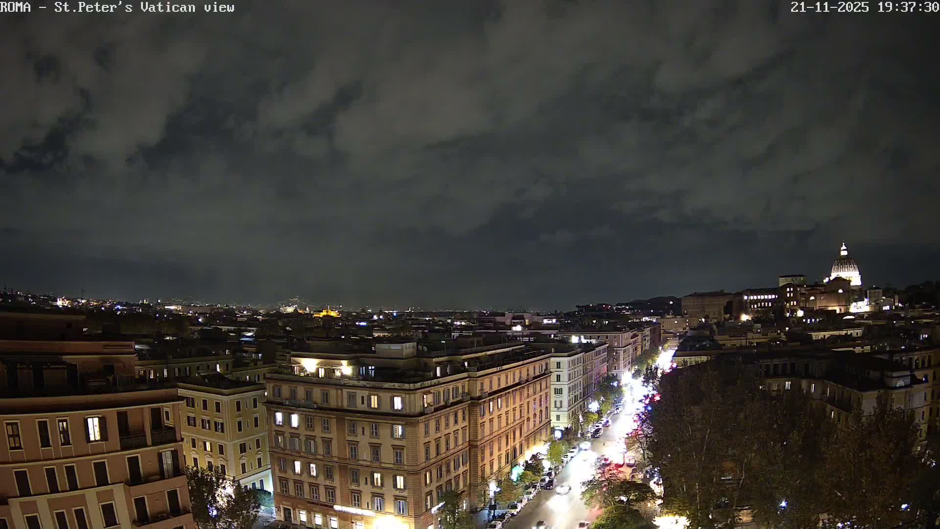 Rome Skyline, Dome of St. Peter's - Vatican View Live Cam - Lazio, Italy