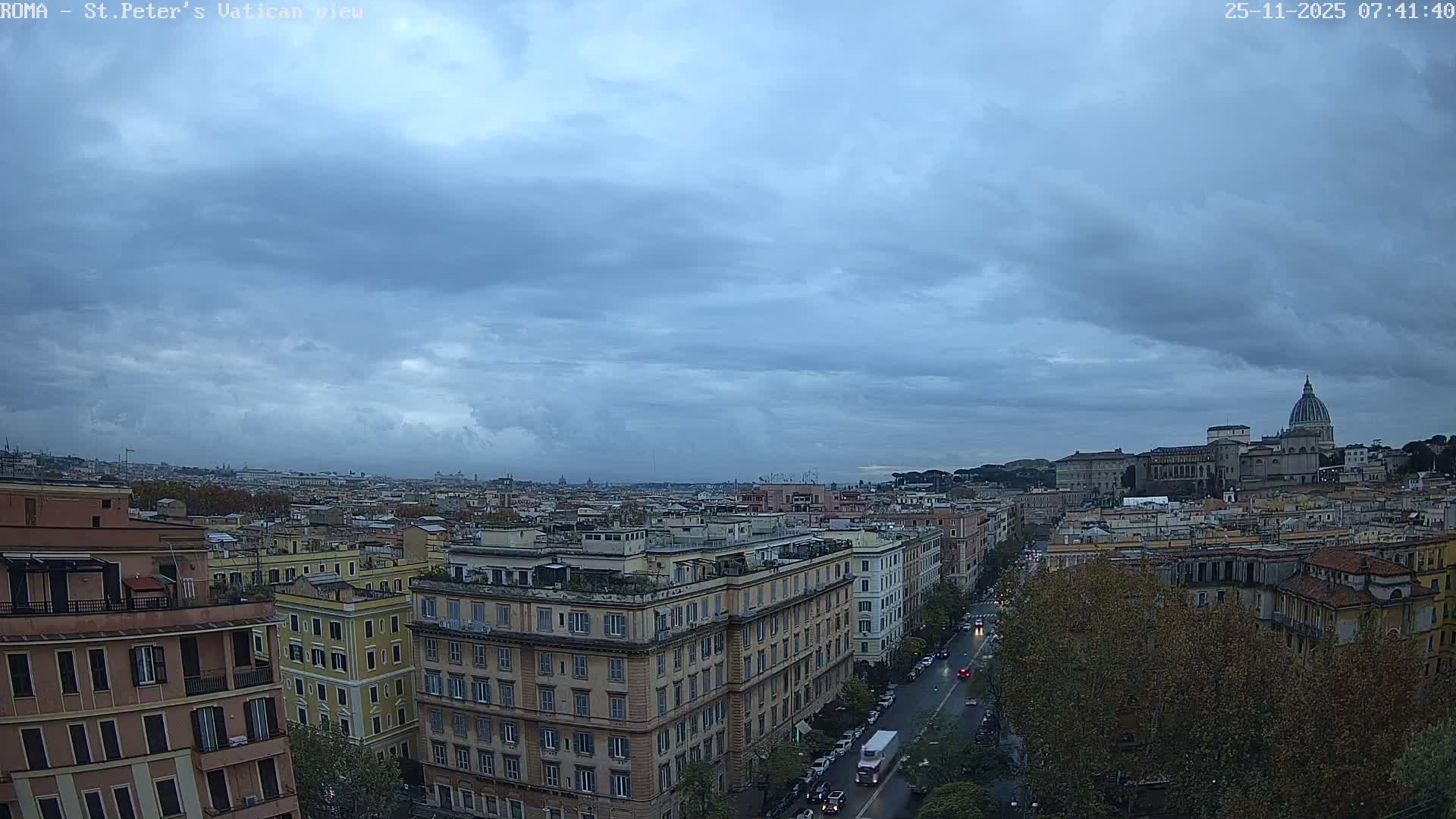Rome Skyline, Dome of St. Peter's - Vatican View Live Cam - Lazio, Italy