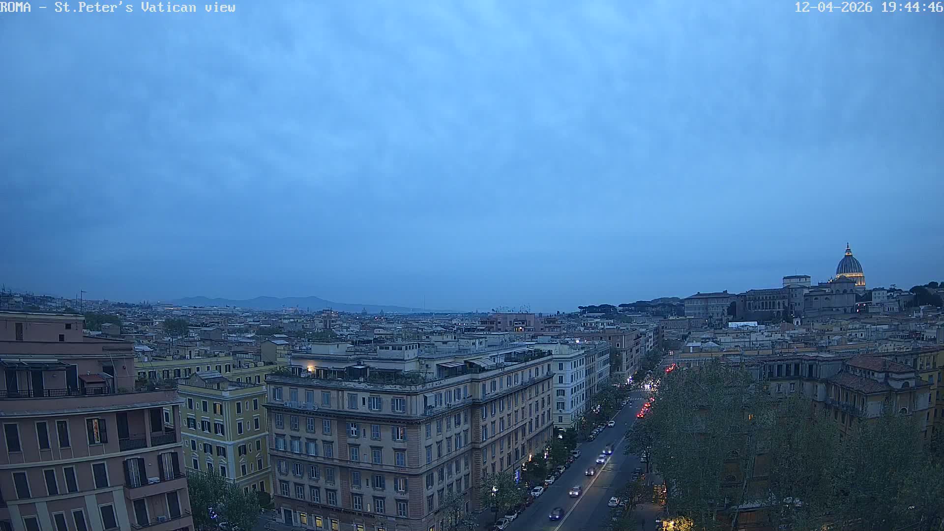 Rome Skyline, Dome of St. Peter's - Vatican View Live Cam - Lazio, Italy