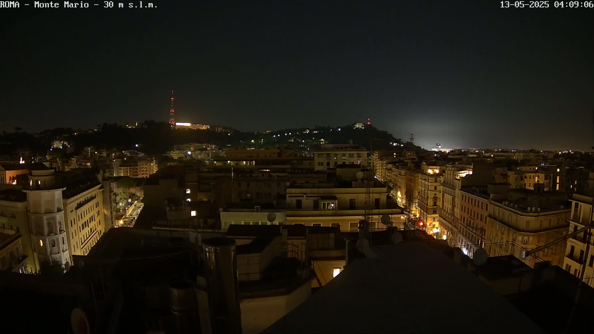 Rome, Mount Mario View Live Cam -Lazio, Italy