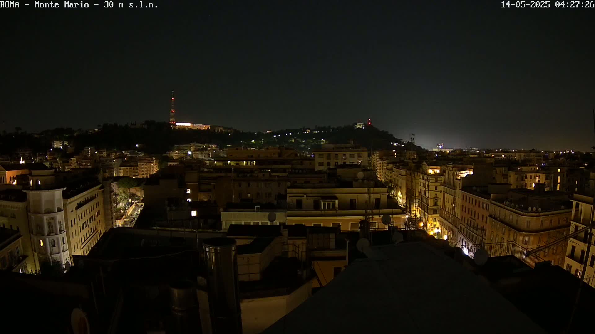 Rome, Mount Mario View Live Cam -Lazio, Italy