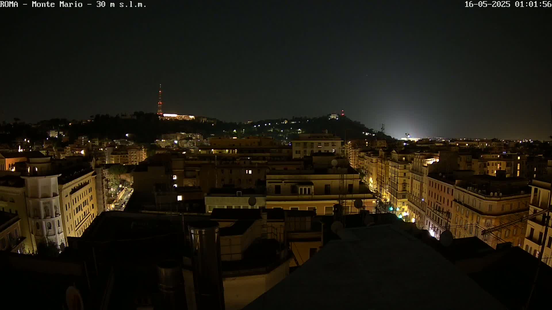 Rome, Mount Mario View Live Cam -Lazio, Italy