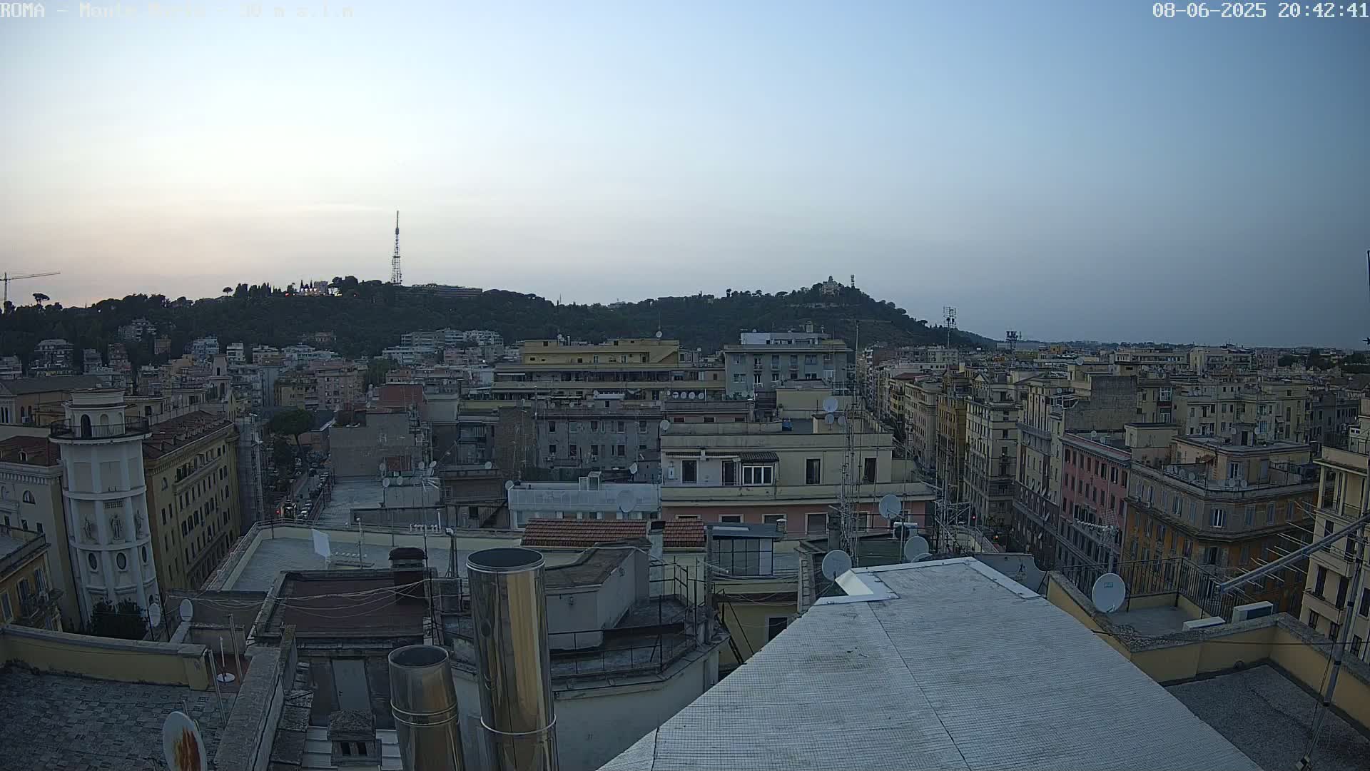Rome, Mount Mario View Live Cam -Lazio, Italy