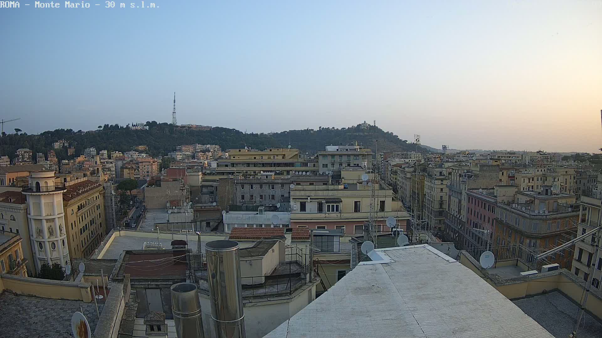 Rome, Mount Mario View Live Cam -Lazio, Italy