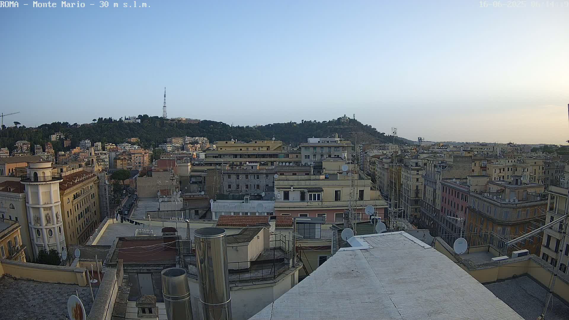 Rome, Mount Mario View Live Cam -Lazio, Italy